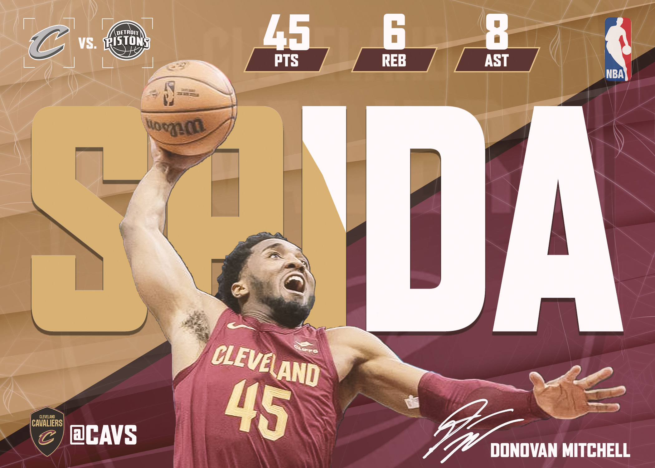 Donovan Mitchell "Spida" Poster Design