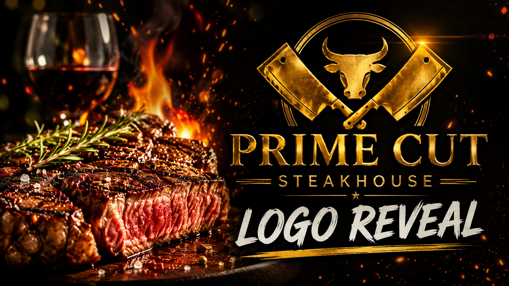 Prime Cut Steakhouse Logo Reveal