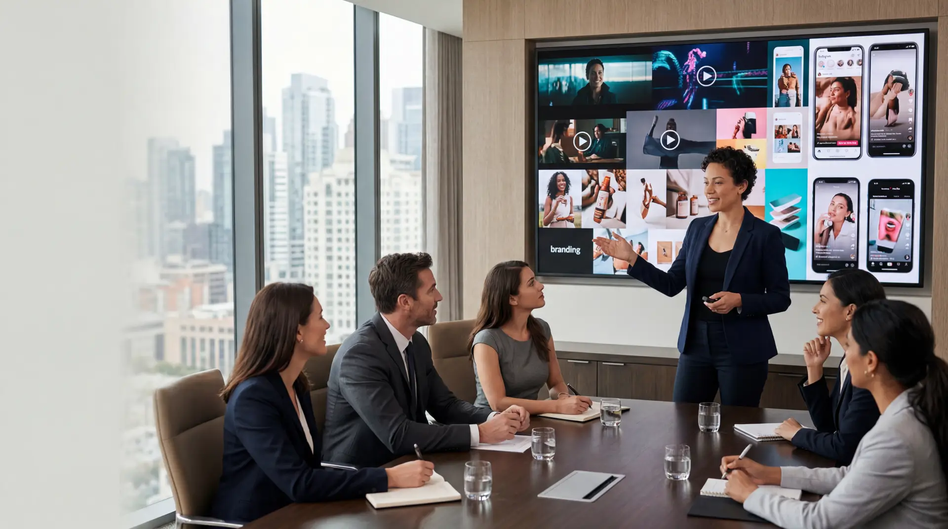 Visual Storytelling Meeting in a corperate office