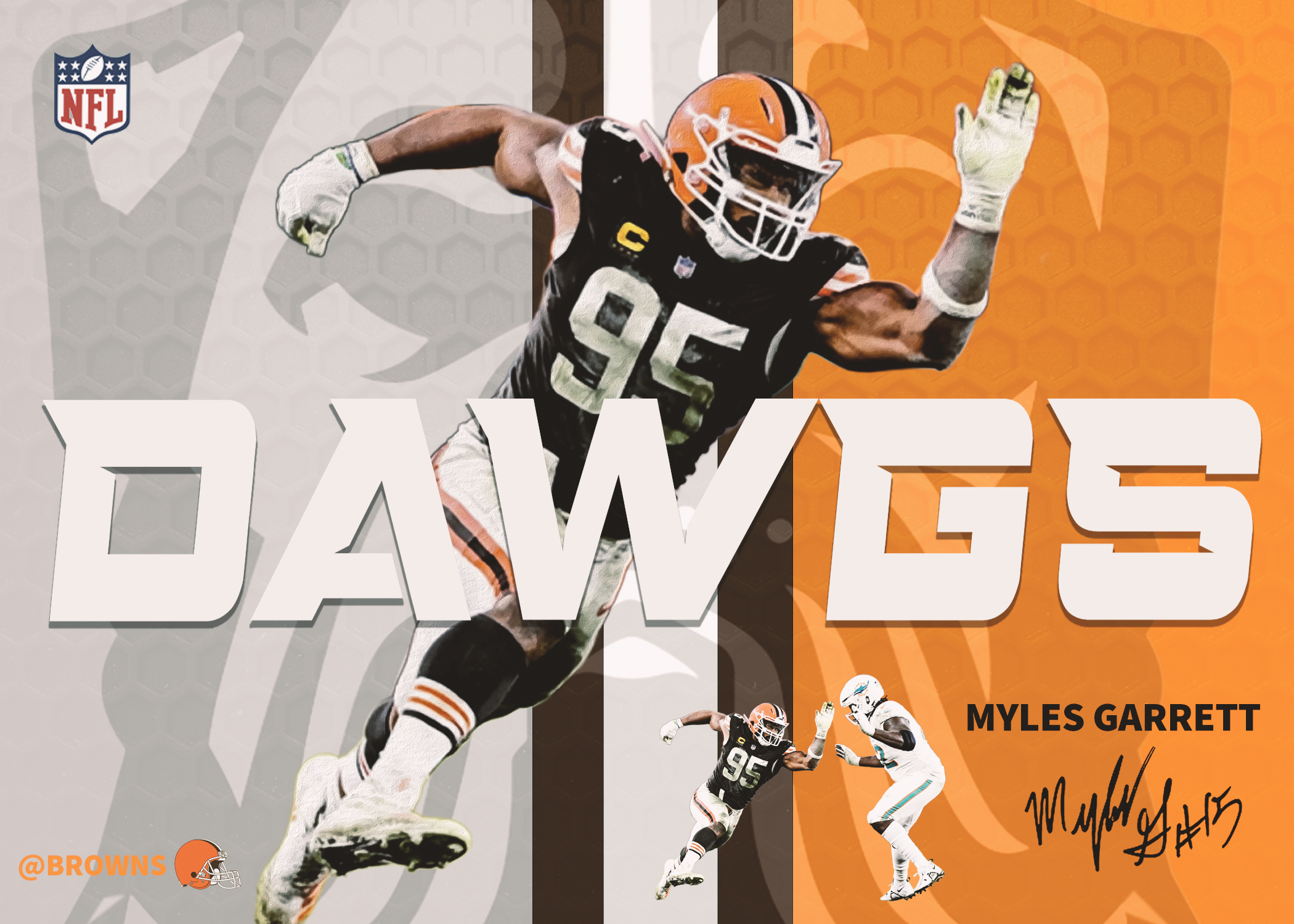 Myles Garrett-DAWGS Poster