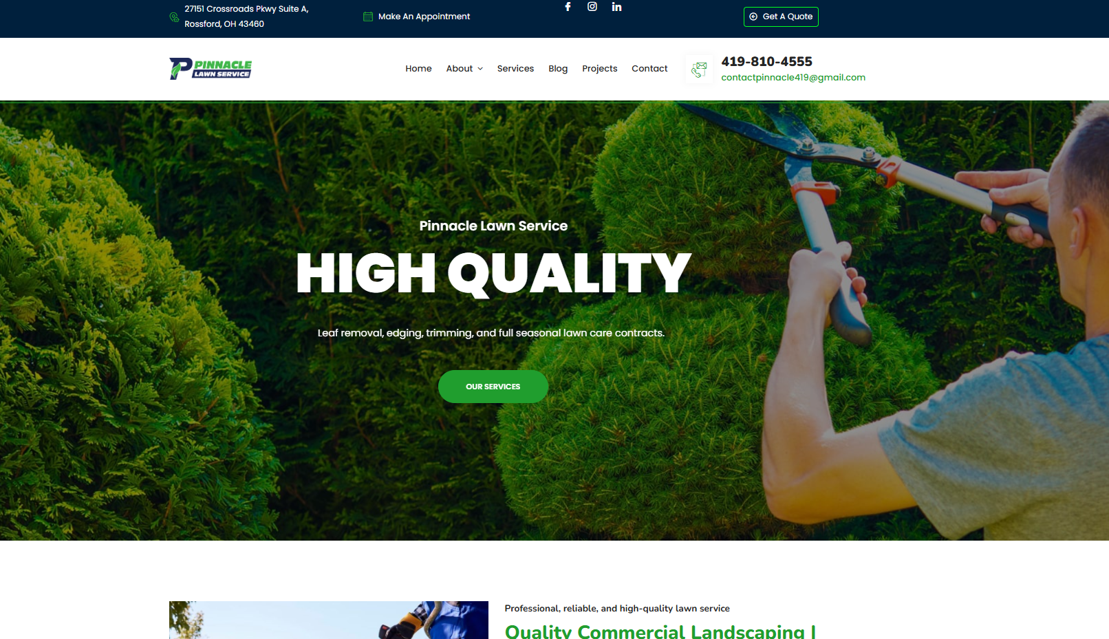 Pinnacle Lawn Service Ohio_Website